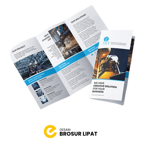 Jasa Desain Brosur Lipat - KILAT 3 JAM